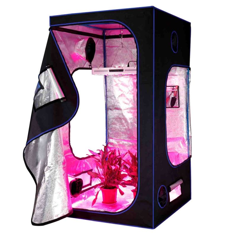 Grow Tent Full Setup 50*50*120cm 600D Indoor  Hydroponic Growing Reflective Room
