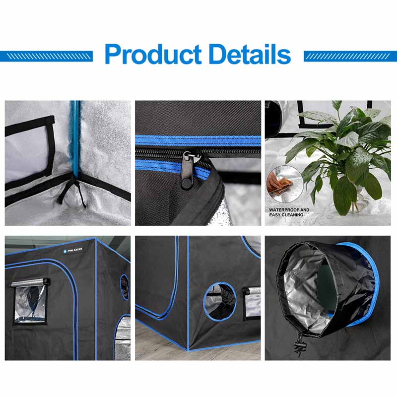 Grow Tent Full Setup 50*50*120cm 600D Indoor  Hydroponic Growing Reflective Room