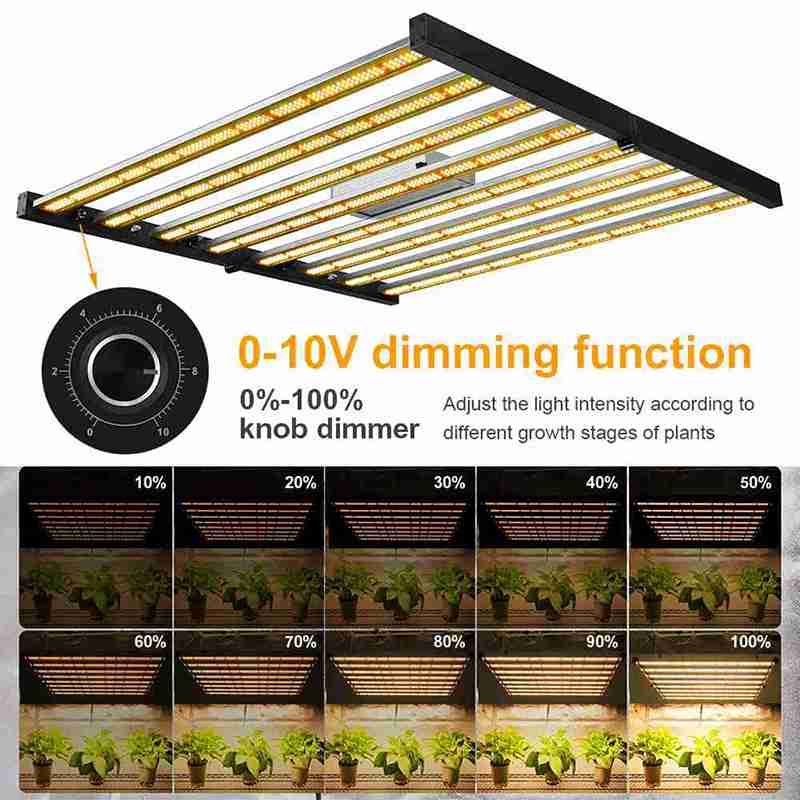 1680μmol/S 300W Full Spectrum Led plant Grow Light 8 Bar Fixture