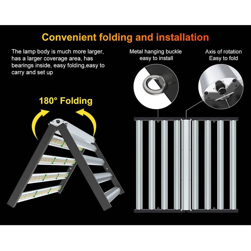 1680μmol/S 300W Full Spectrum Led plant Grow Light 8 Bar Fixture